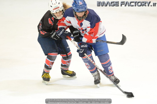 2015-01-24 Diavoli Sesto-Hockey Milano Rossoblu U14 0730 Alessia Labruna
